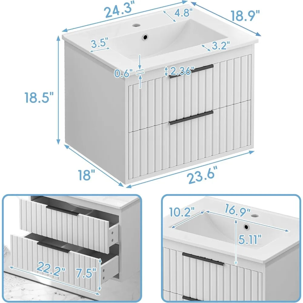 Bathroom Vanity Cabinet with Sink Combo
