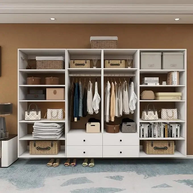 Modular Wooden Wardrobe Closet System