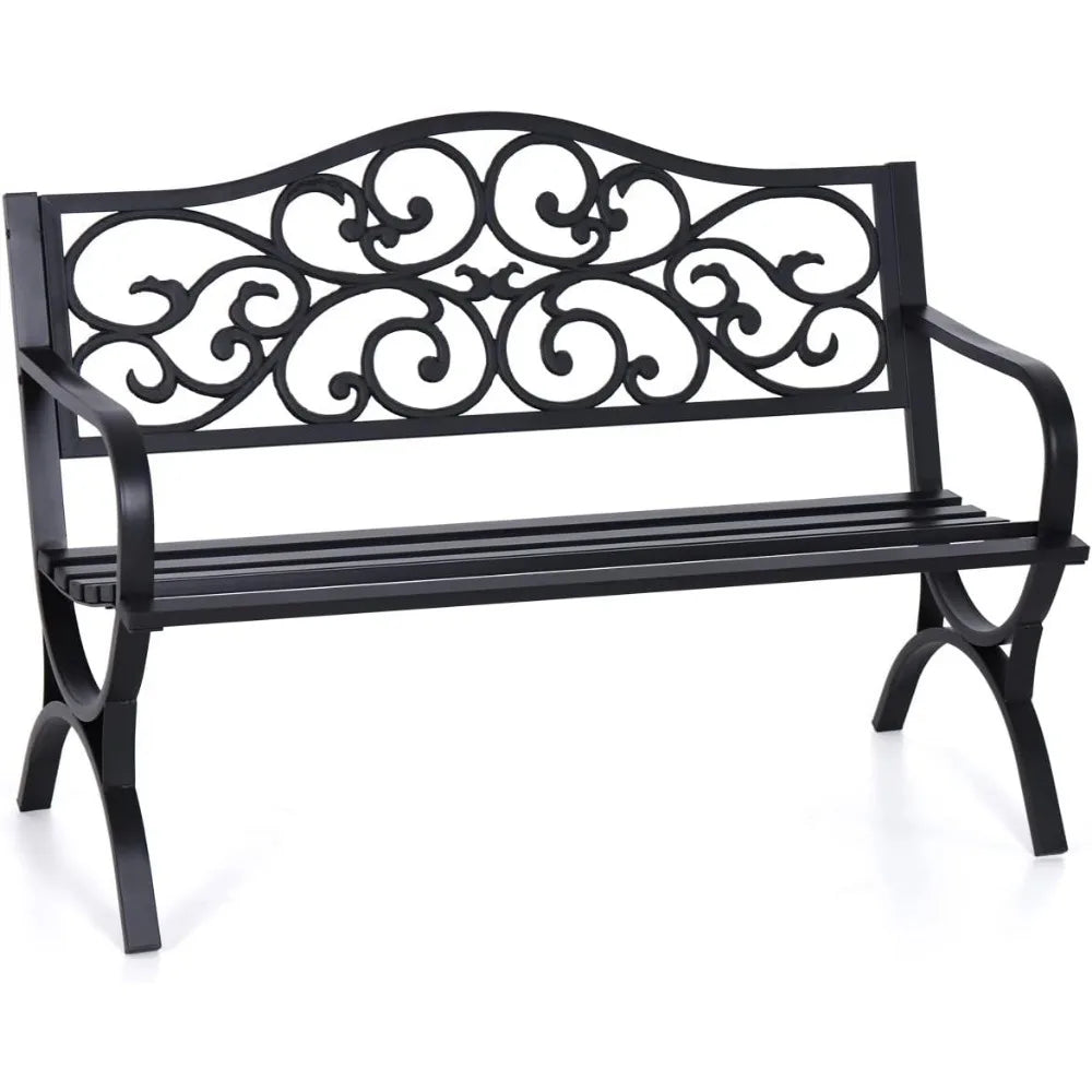 Cast Iron 50 Inches Outdoor Garden Bench