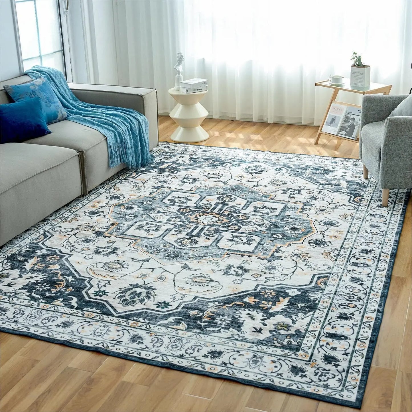 Throw Carpet for Living Room Bedroom Kitchen