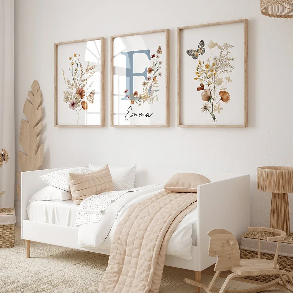 Customizable Baby Name Wall Art