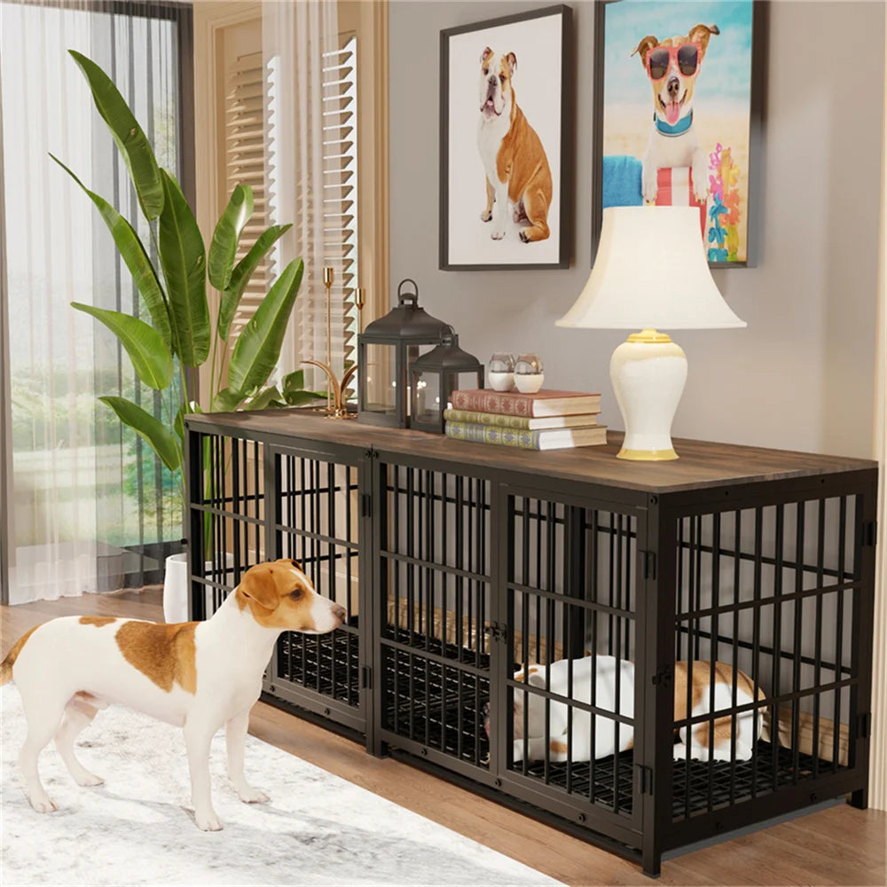 Style Elevated Pet Kennel End Table