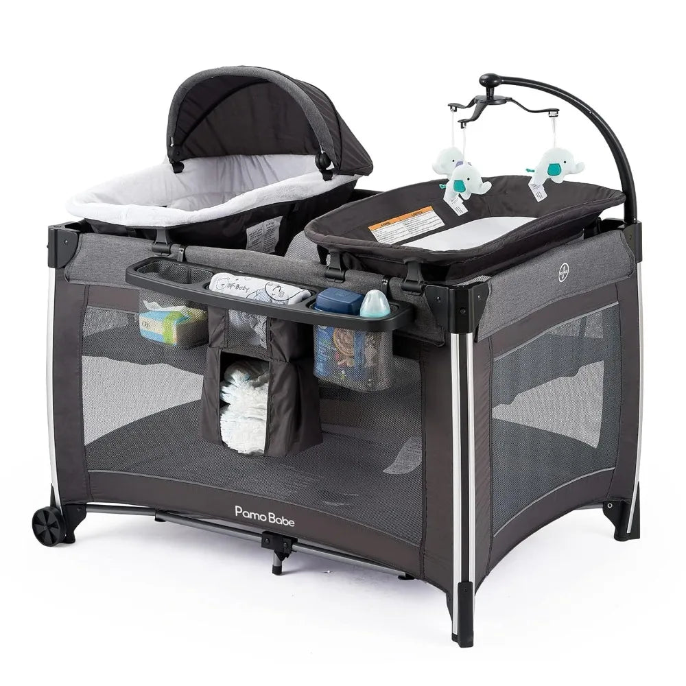 4 in 1 Portable Baby Crib Deluxe Nursery Center