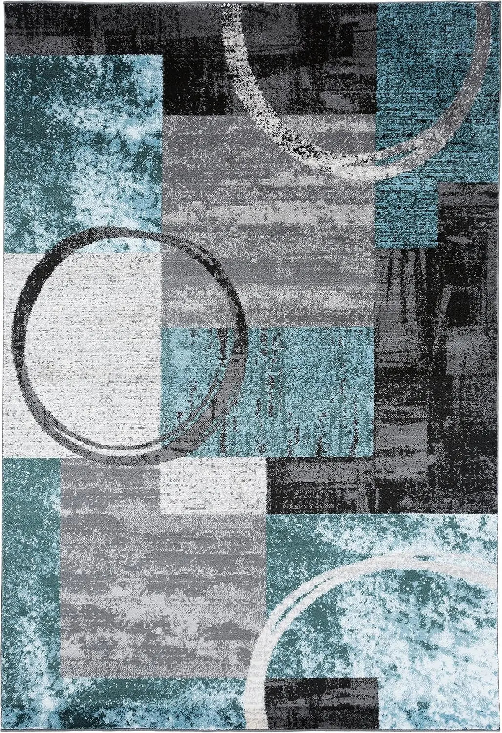 Contemporary Soft Area Rug 7'10" x 10'2" Gray