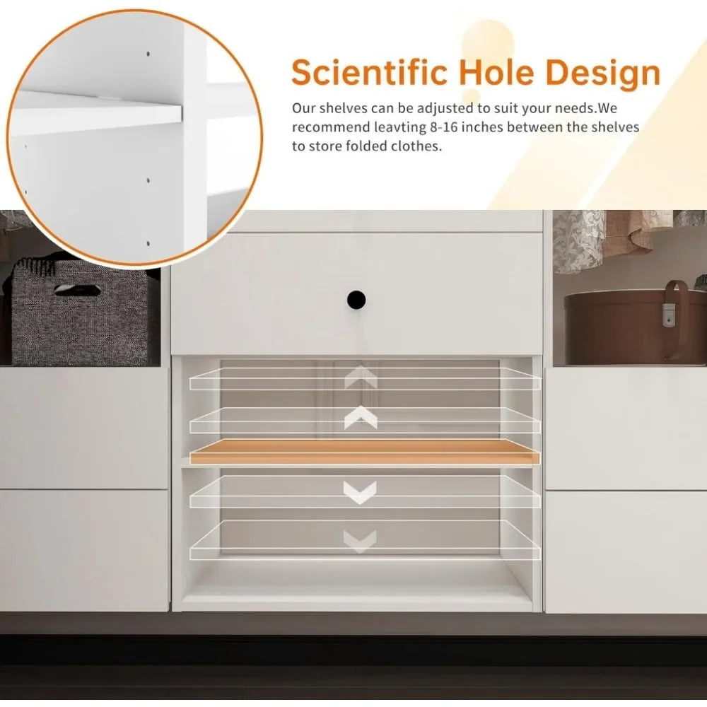 Modular Wooden Wardrobe Closet System