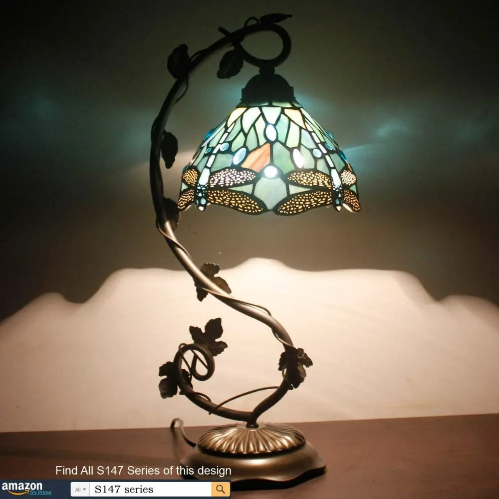 Tiffany Lamp Stained Glass Dragonfly Style