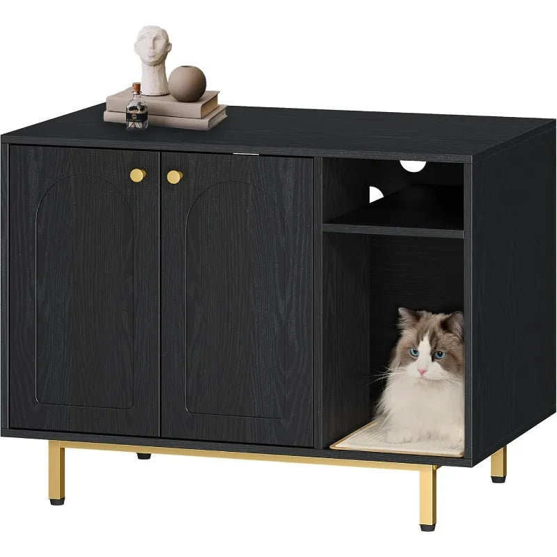 Hidden Litter Box Side End Table Furniture