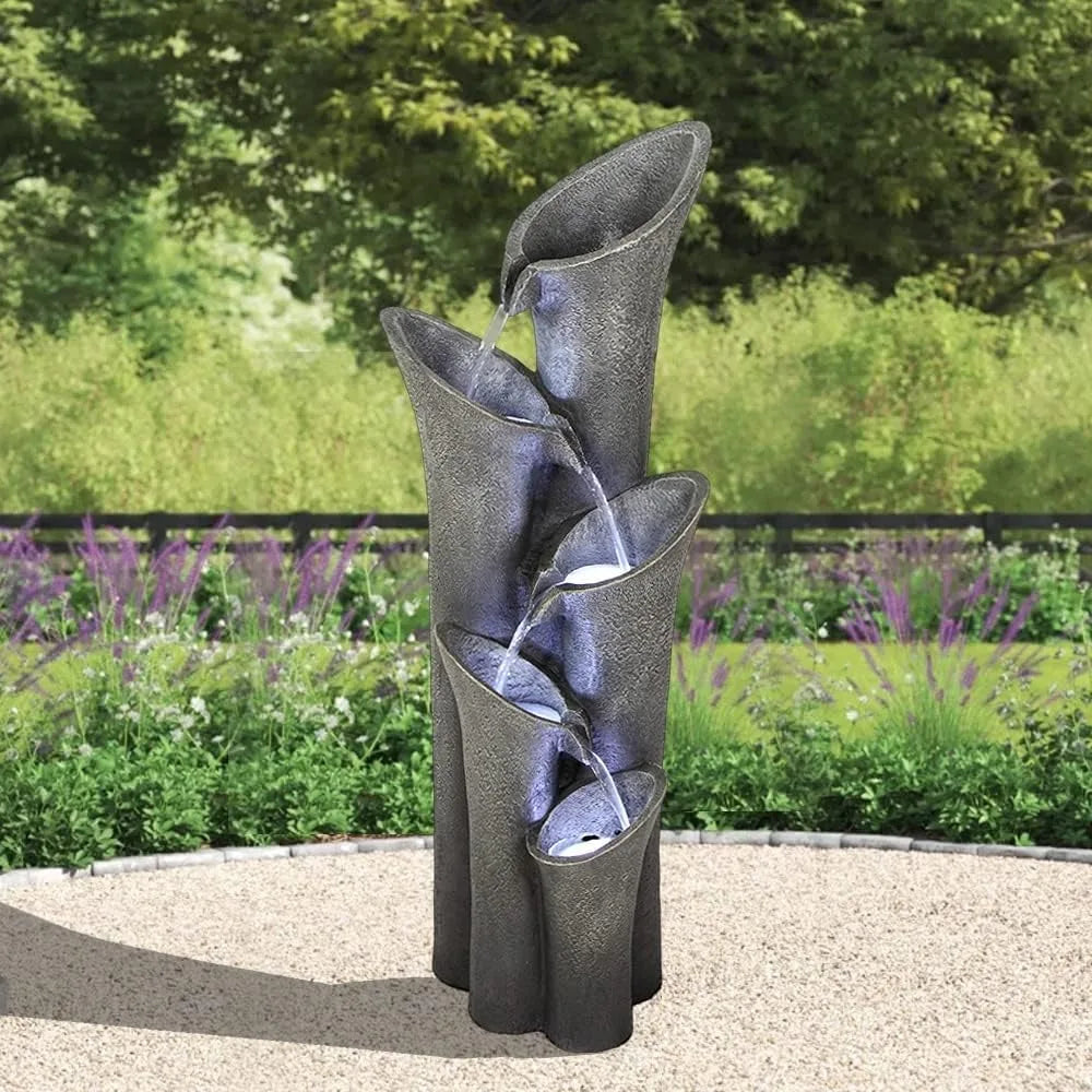 Modern Outdoor Fountain with Contemporary Design