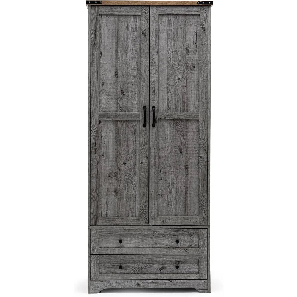 Modern Functional Clothes Cabinet with Adjustable Shelf