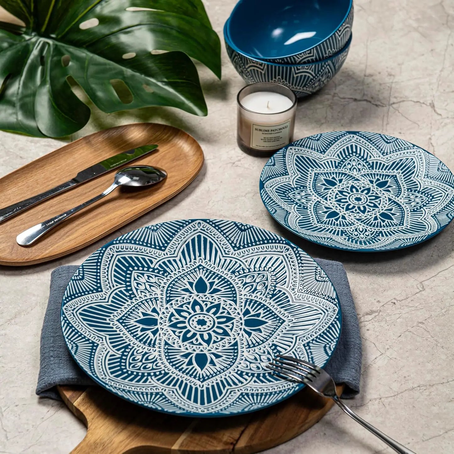 Mandala Blue Dish Set Design for Every Occasion