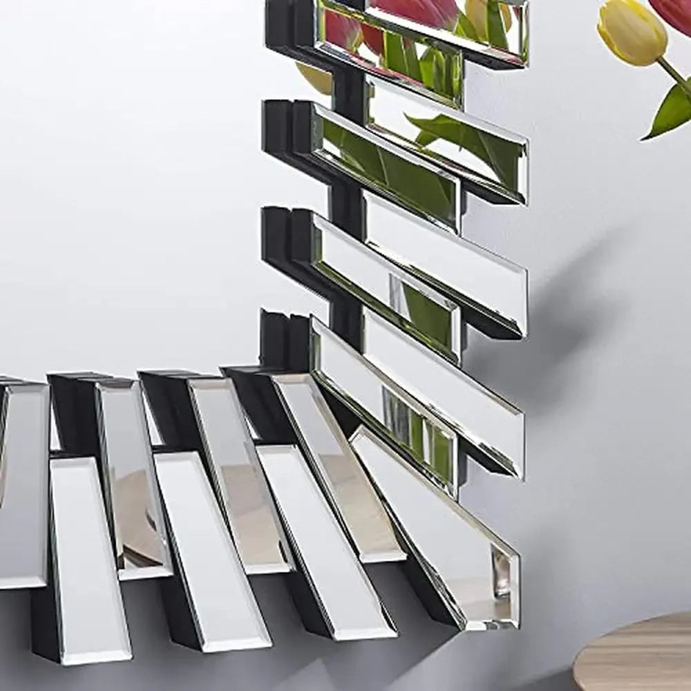 Starburst Large 40" Modern Glass Wall Mirror