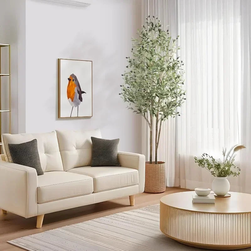 Artificial Olive Tree with Natural Wood Trunk