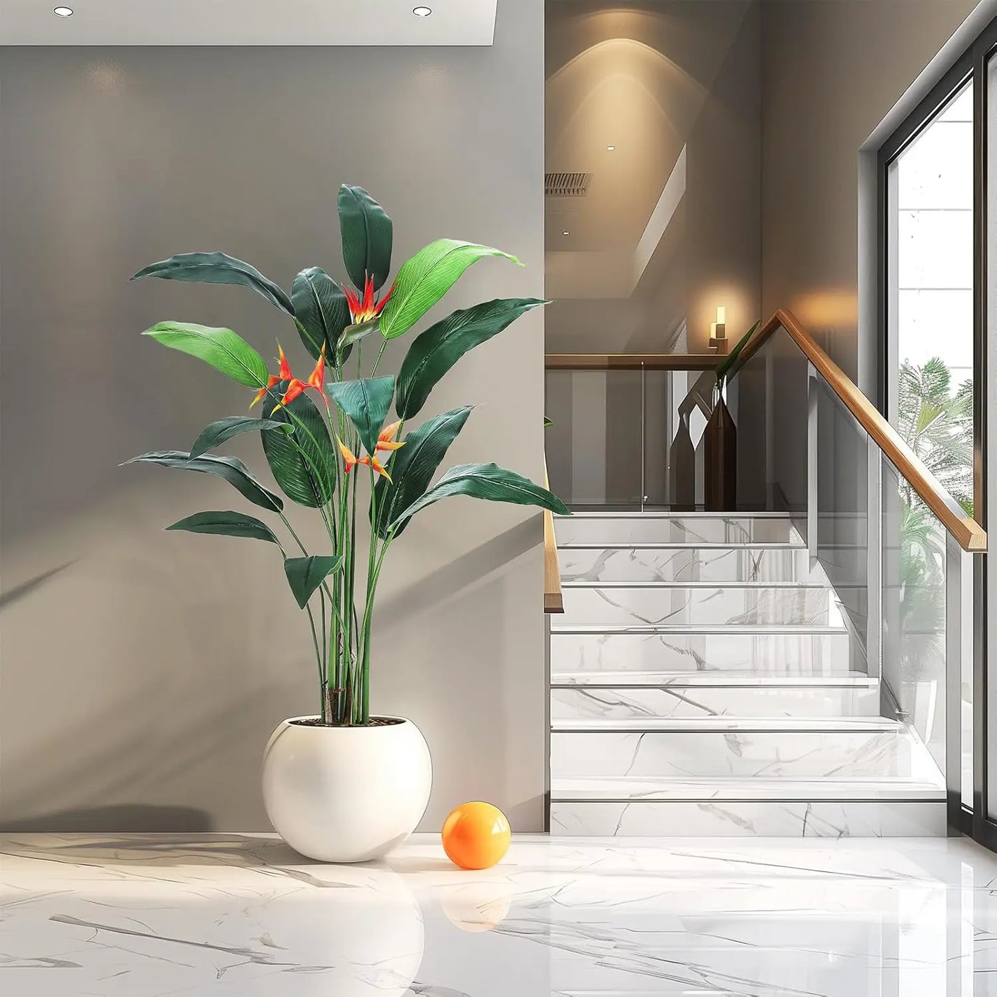 Artificial Bird of Paradise Plant for Indoor Outdoor