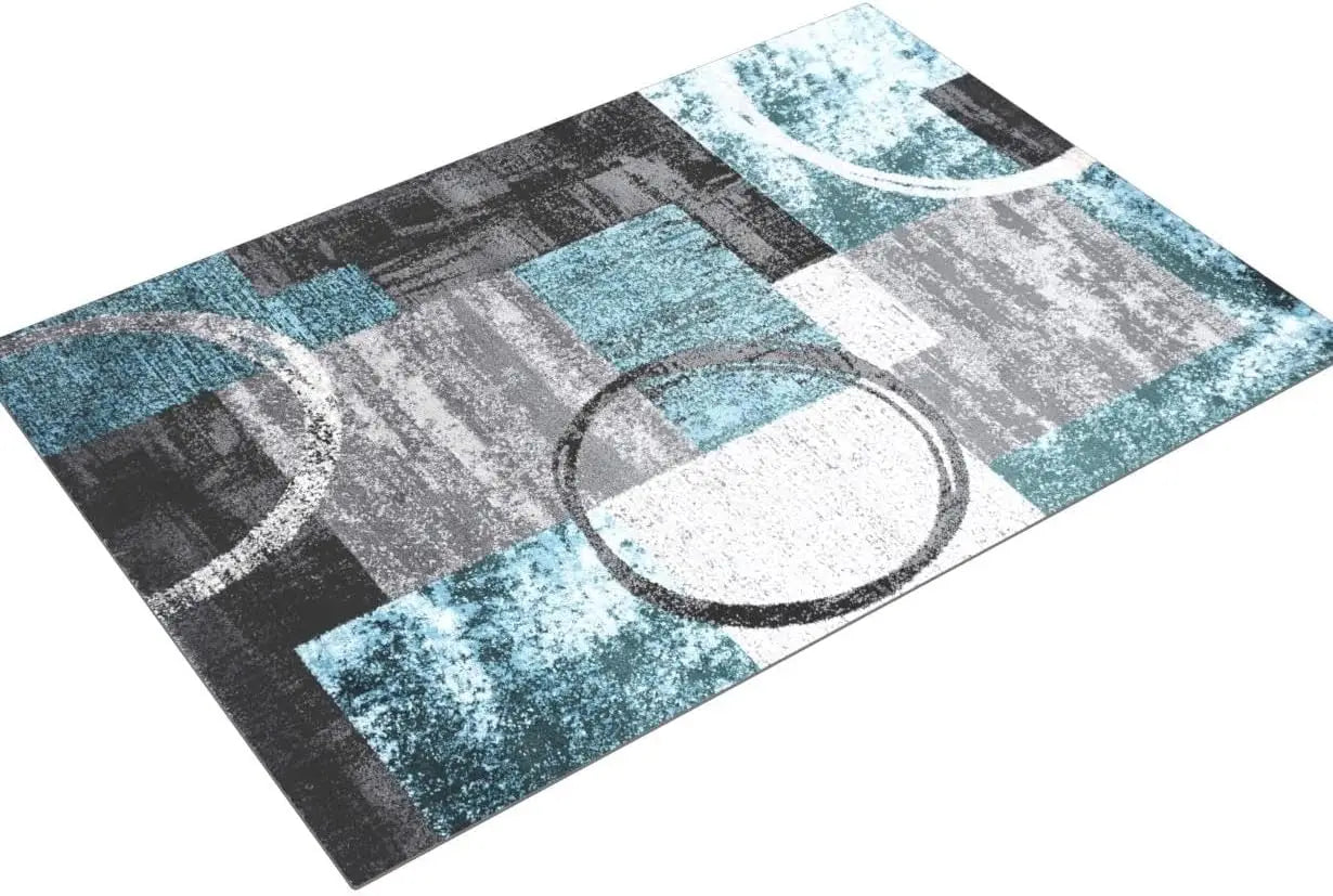 Contemporary Soft Area Rug 7'10" x 10'2" Gray