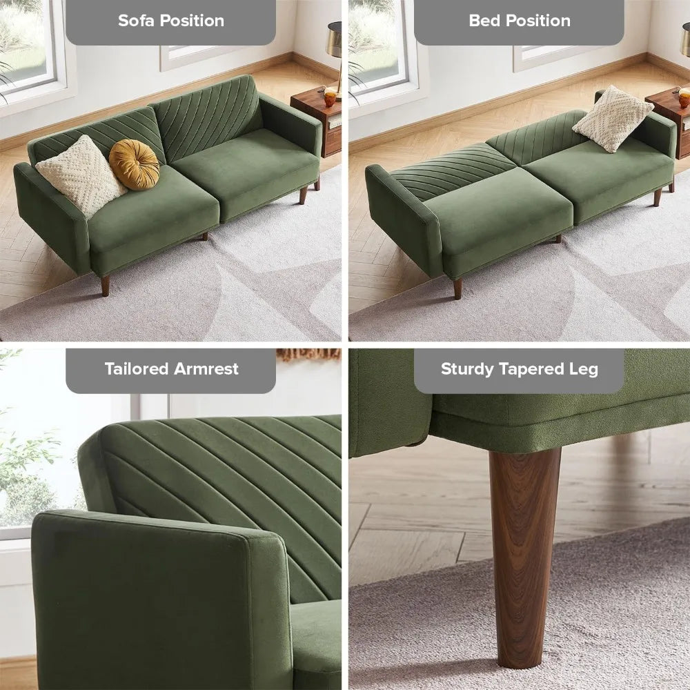 Mid Century Modern Futon Sofa Bed