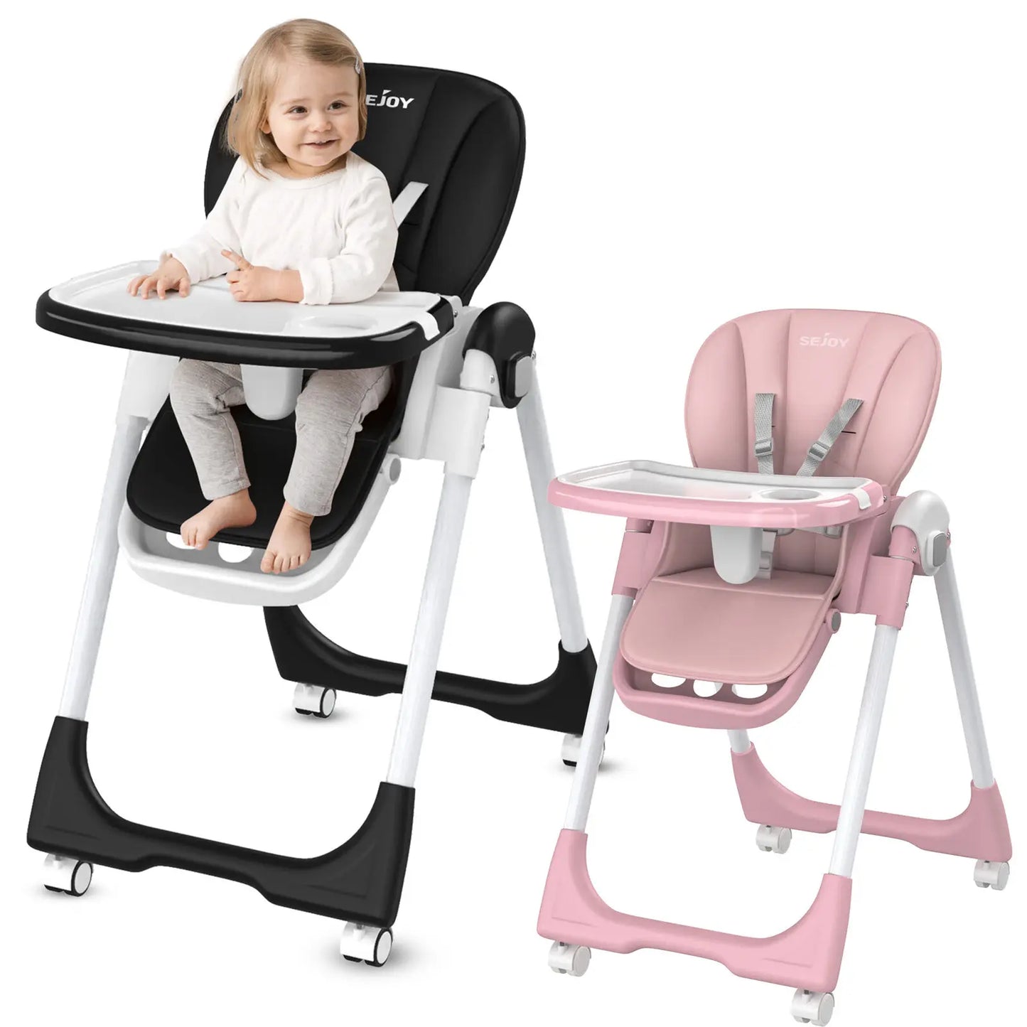 Baby Highchair Adjustable Backrest