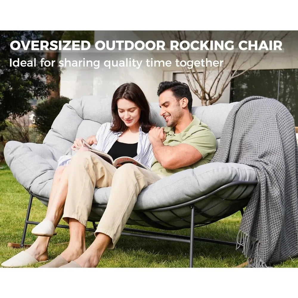 Oversized Papasan Rocking Chair for 2