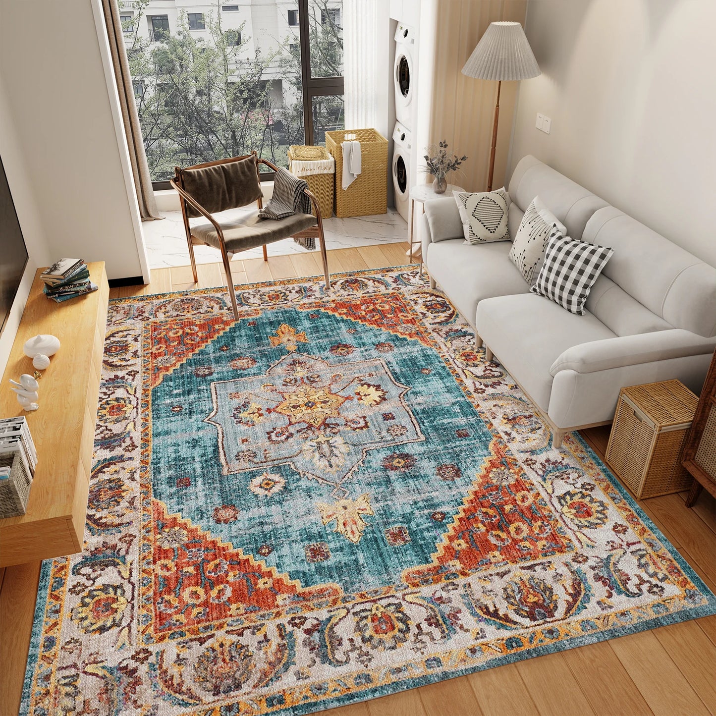 Throw Carpet for Living Room Bedroom Kitchen