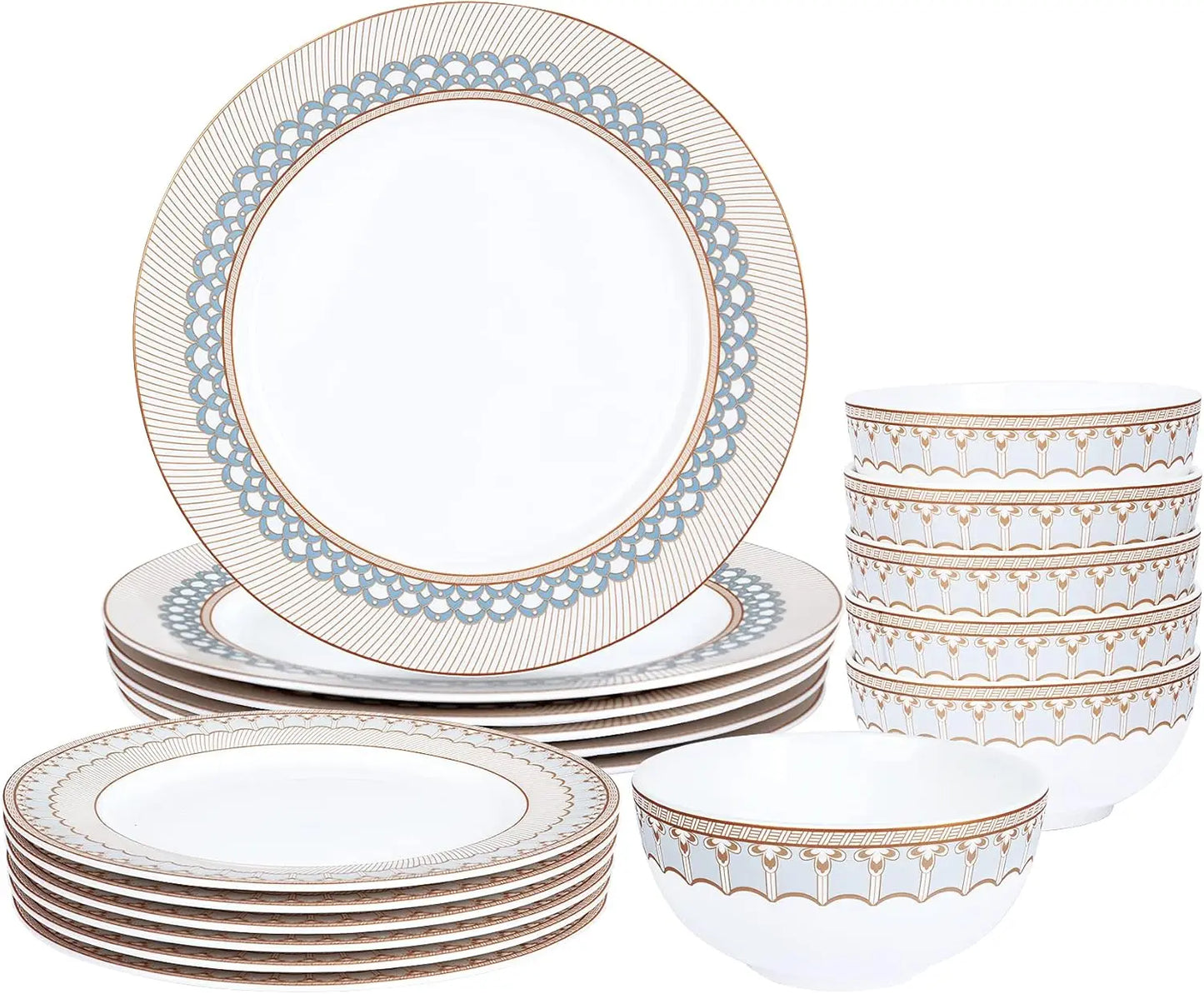 Porcelain Dinnerware Service for 6