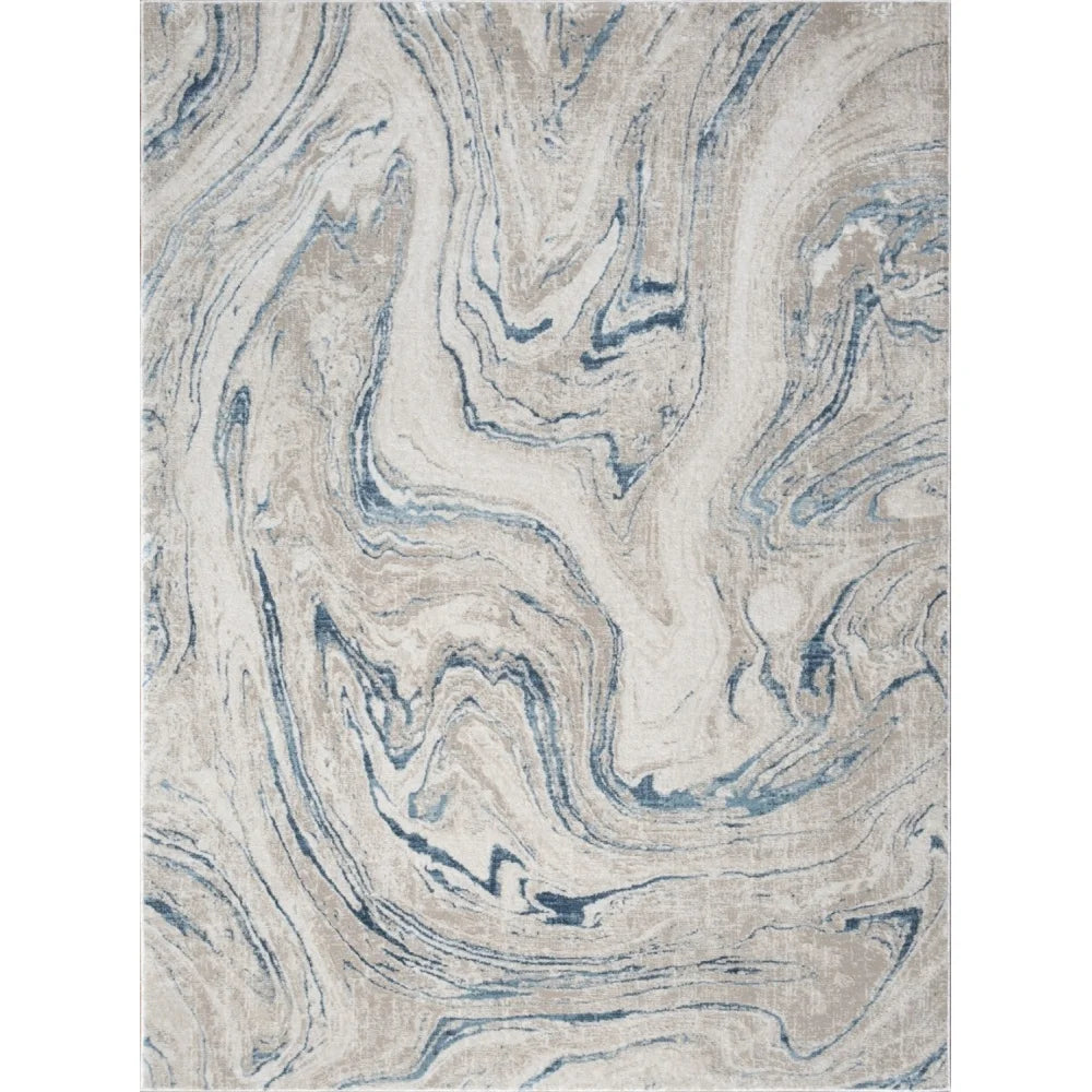 Ivory Area Rug - 5 ft. 3 in. x 7 ft. 3 in. - Floral Design