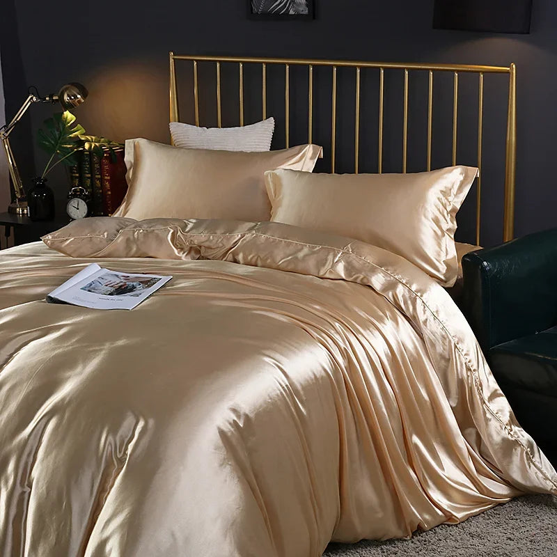 Luxury Satin Duvet , Sheet Set and Pillowcases