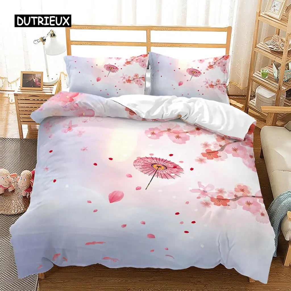 Spring Flowers Duvet Cover Bedding Set