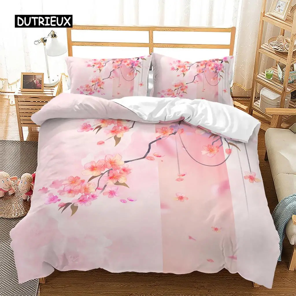 Spring Flowers Duvet Cover Bedding Set