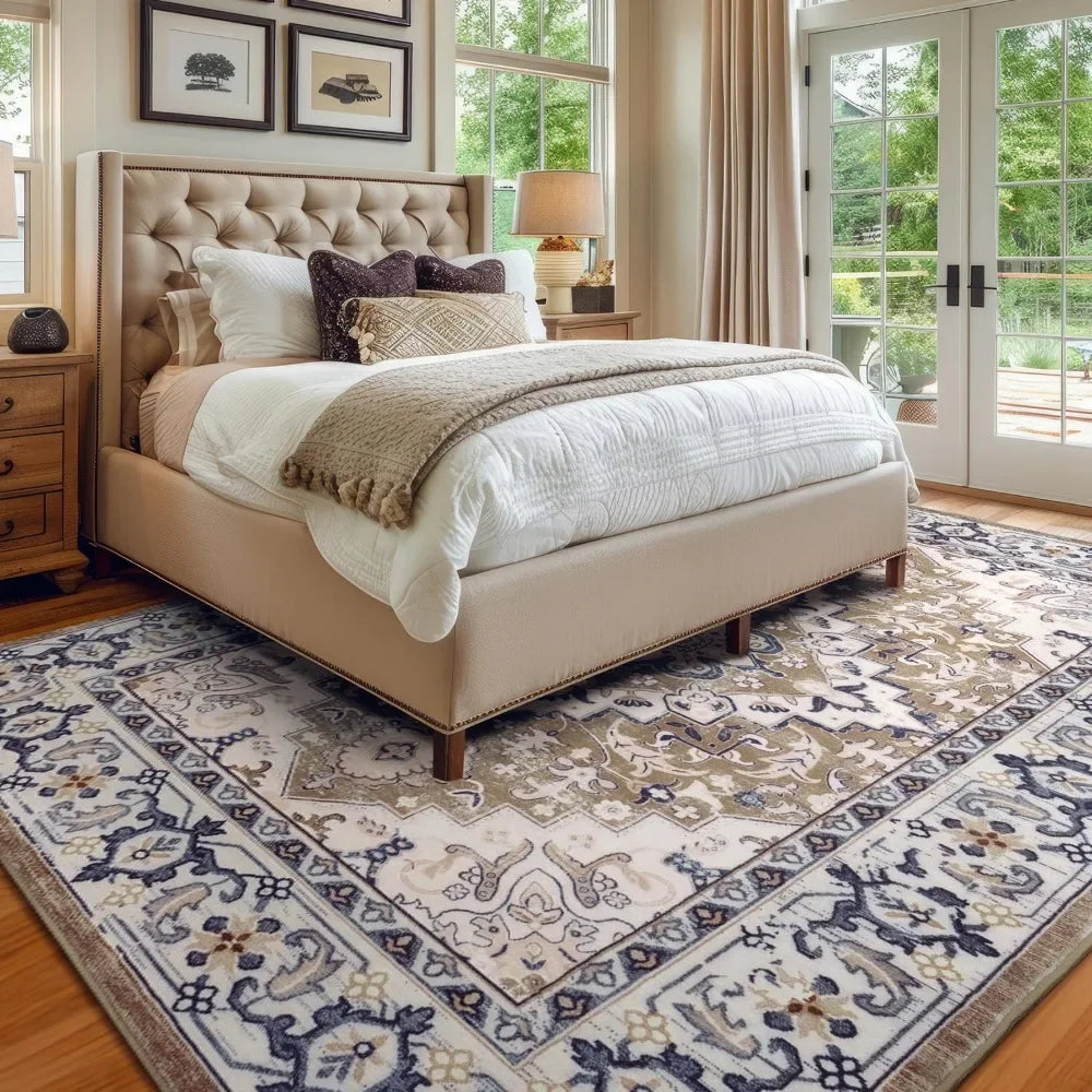 8 x 10 Floral Medallion Vintage Rugs