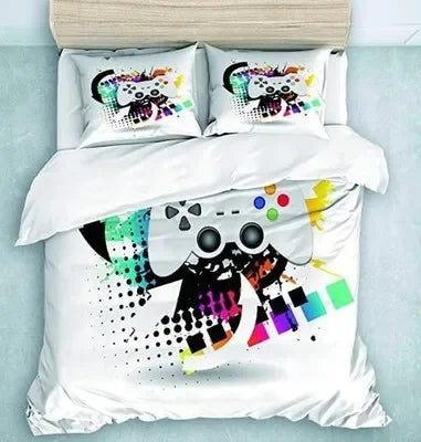 Gamepad Comforter Cover Gamer Bedding Set