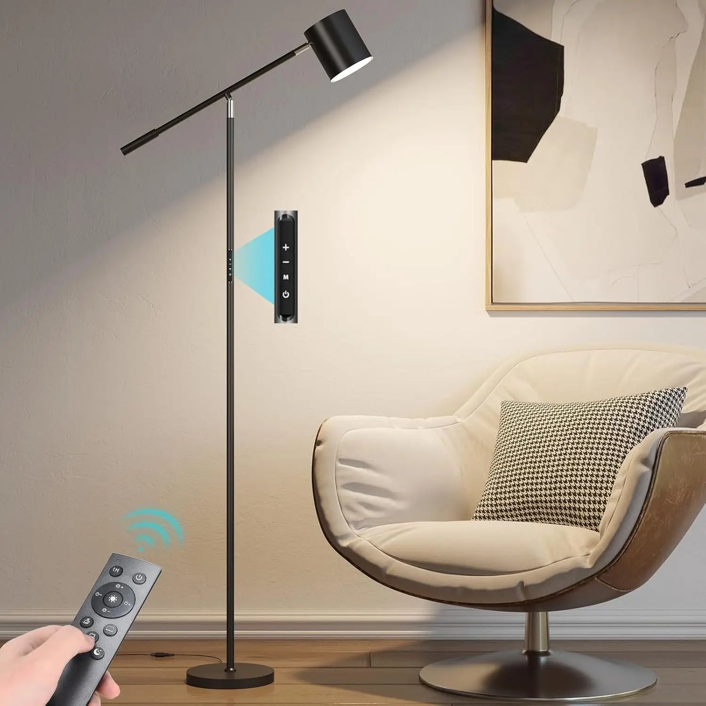 Adjustable Floor Lamp with Remote Control