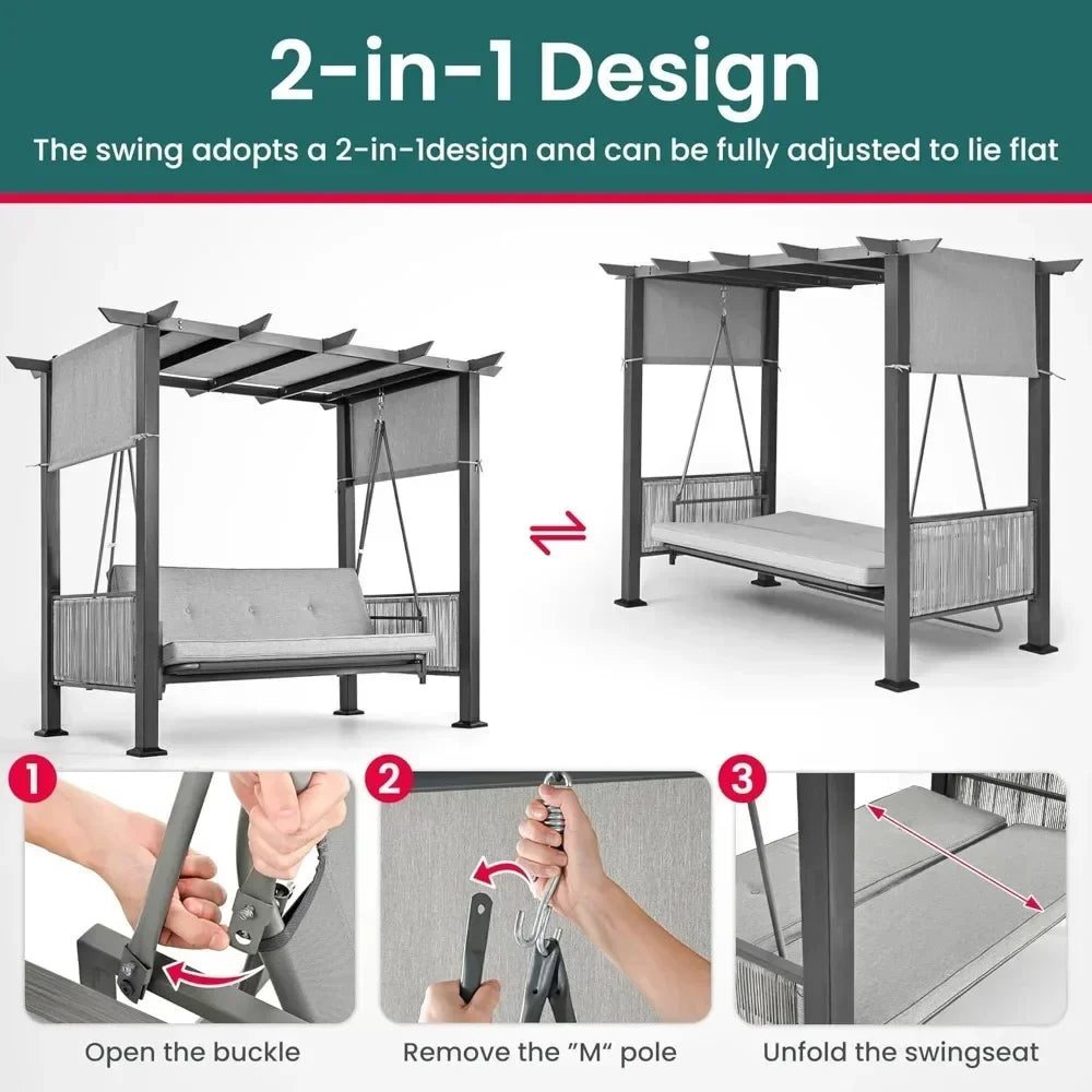 Patio Swing Bed for Balconies, Gardens and Poolside