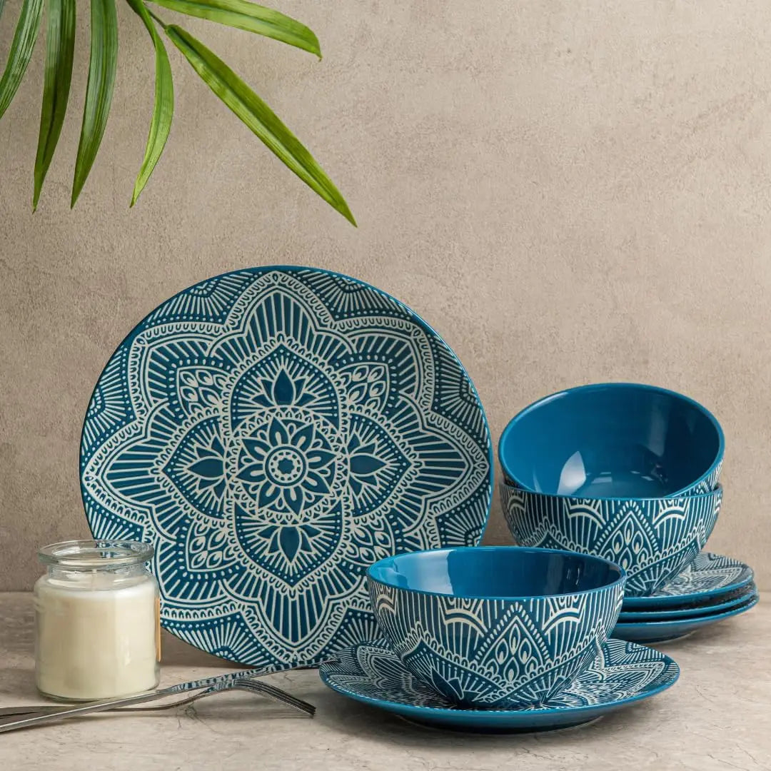 Mandala Blue Dish Set Design for Every Occasion