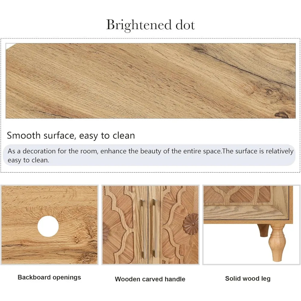 Wooden Sideboard Buffet Cabinet