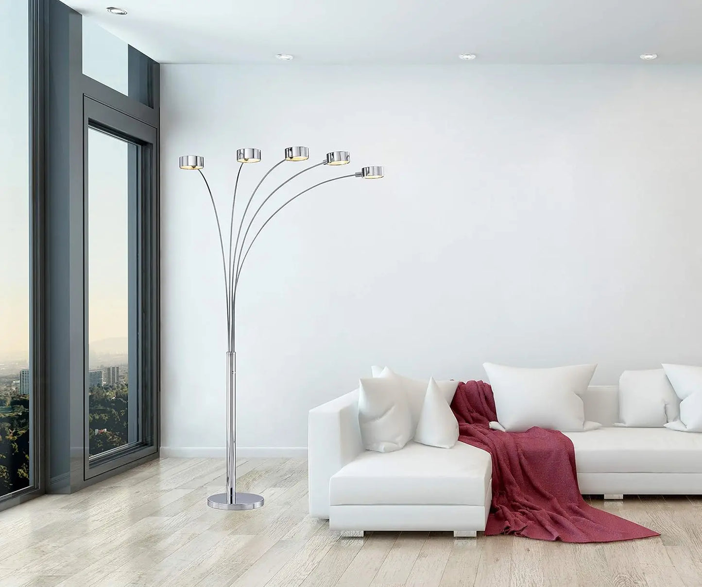 Arched Floor Lamp with Dimmer