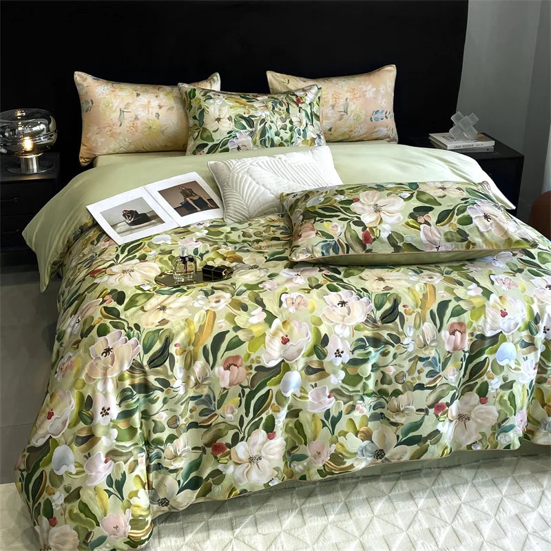 Luxury Floral Duvet Bedding Set