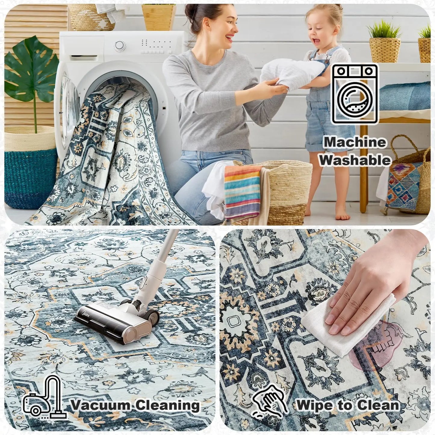 Throw Carpet for Living Room Bedroom Kitchen