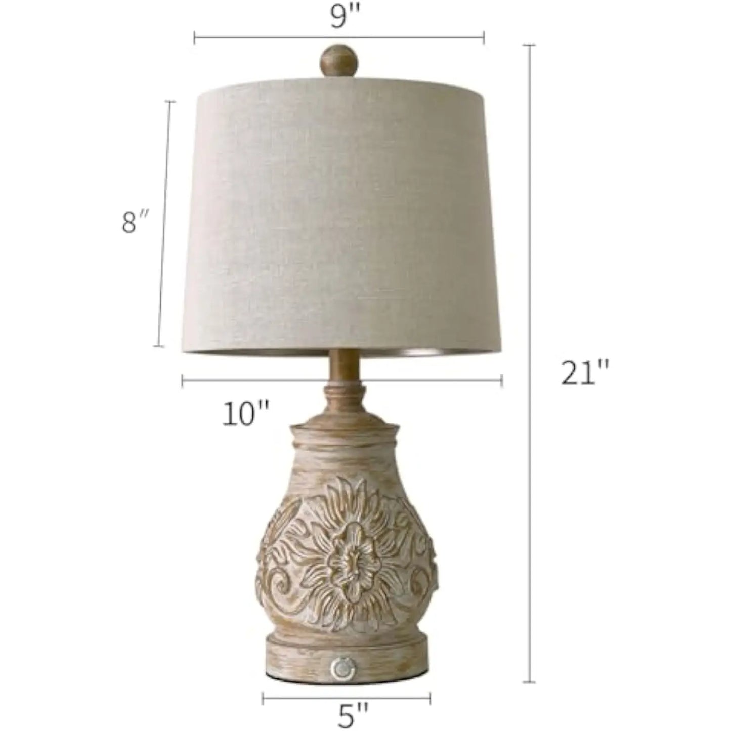 Table Lamp Set of 2 3 Way Dimmable Touch Lamps