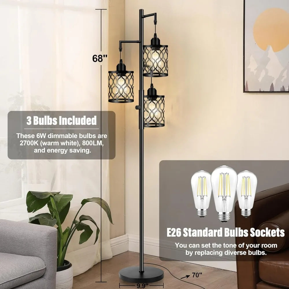 Dimmable Farmhouse Floor Lamp