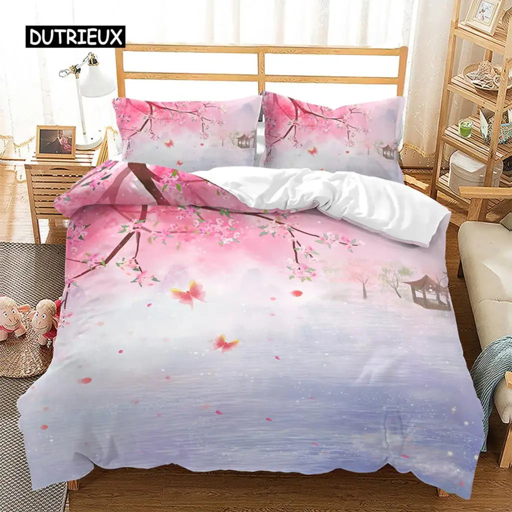 Spring Flowers Duvet Cover Bedding Set