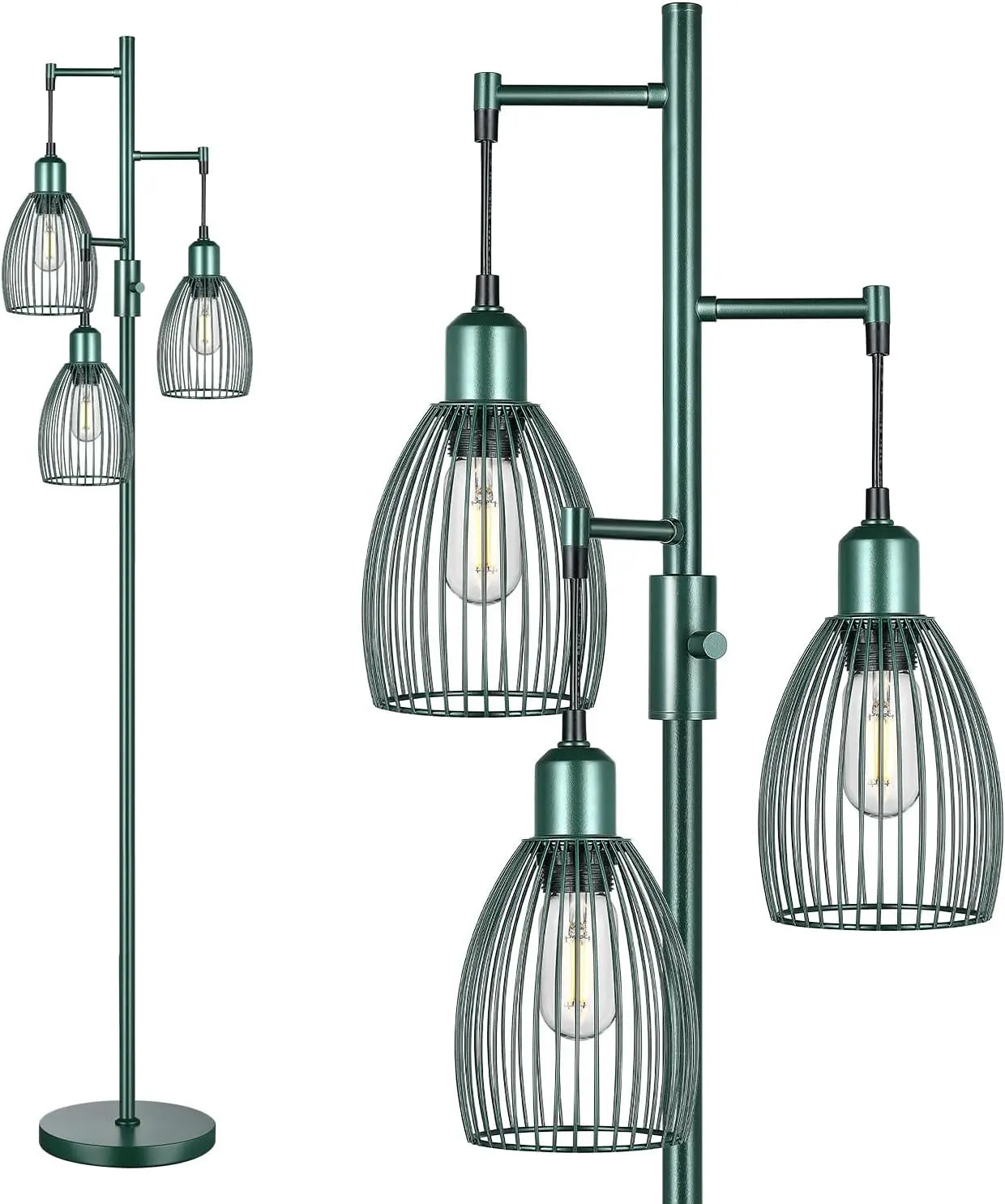 Dimmable Industrial Floor Lamp for Living Room
