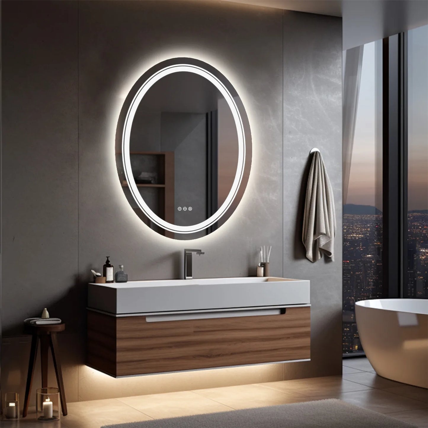 Illuminated LED Bathroom Vanity Mirror