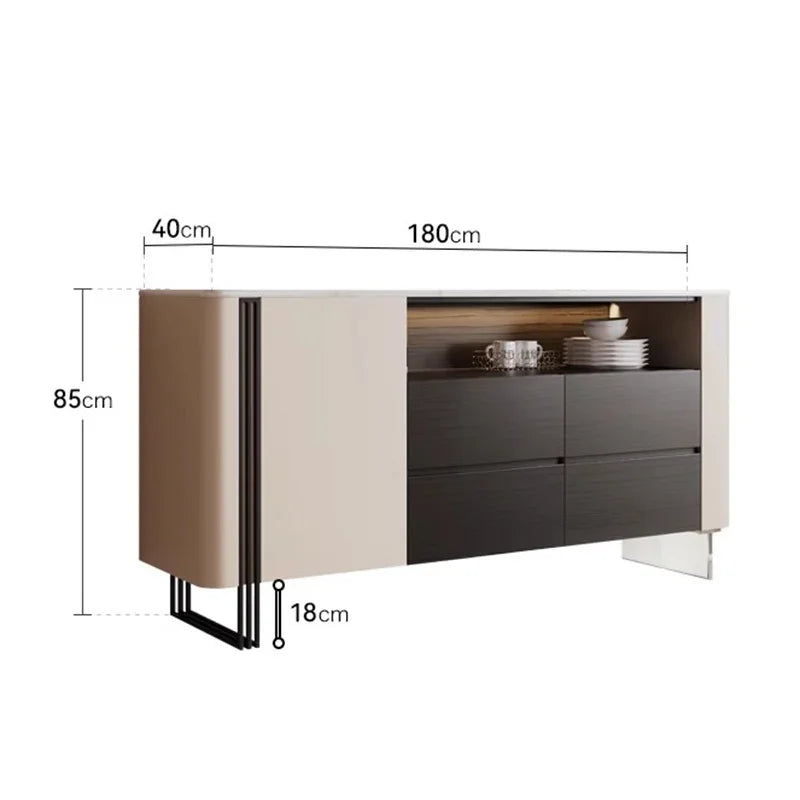 Italian Marble Living Room Cabinet