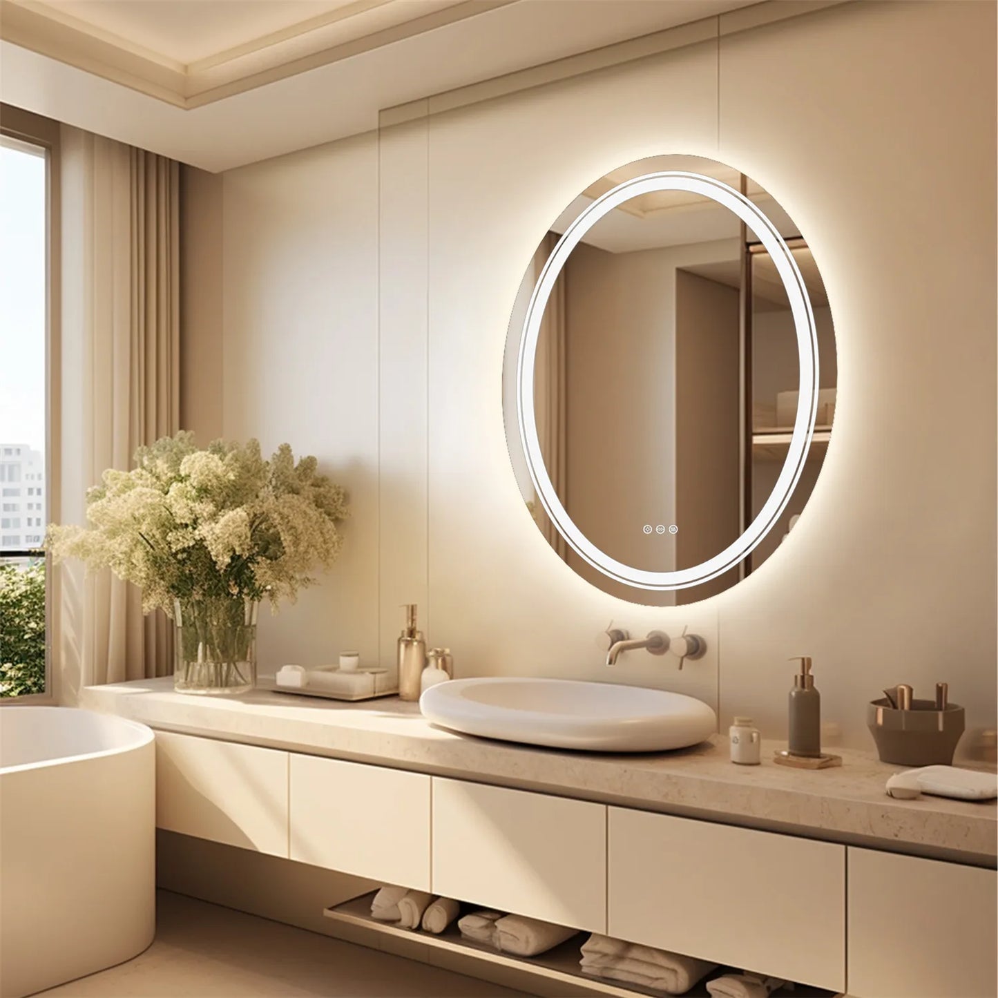 Illuminated LED Bathroom Vanity Mirror