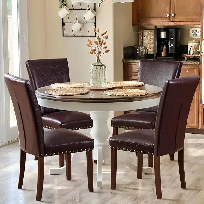 Upholstered Parsons Dining Chairs Set of 4