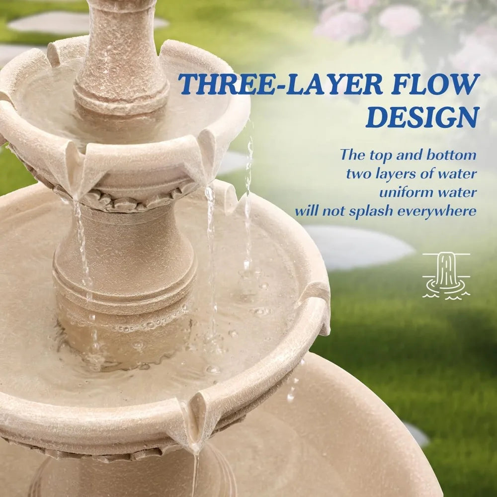 Large Cascading Outdoor Water Fountain
