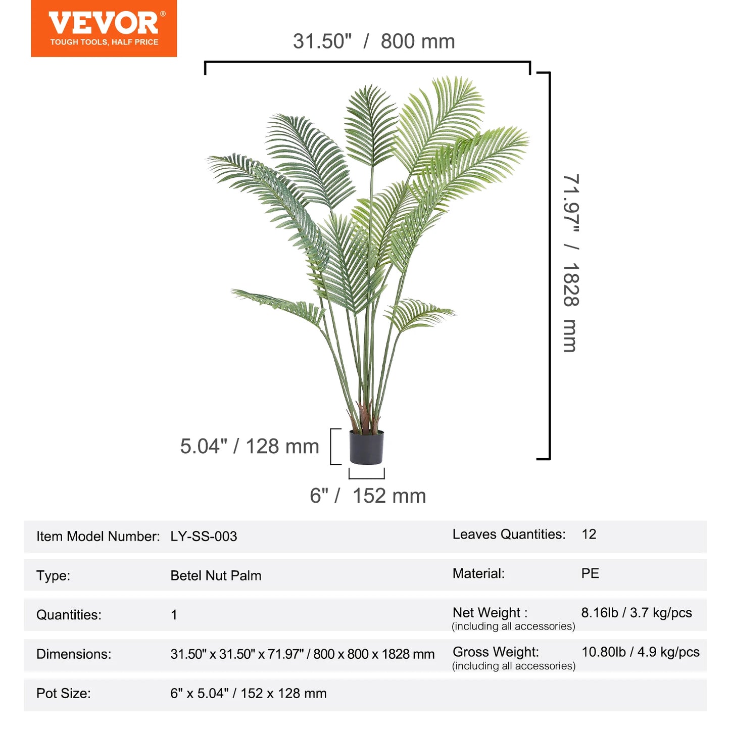 Artificial Palm Tree Plant Decoration