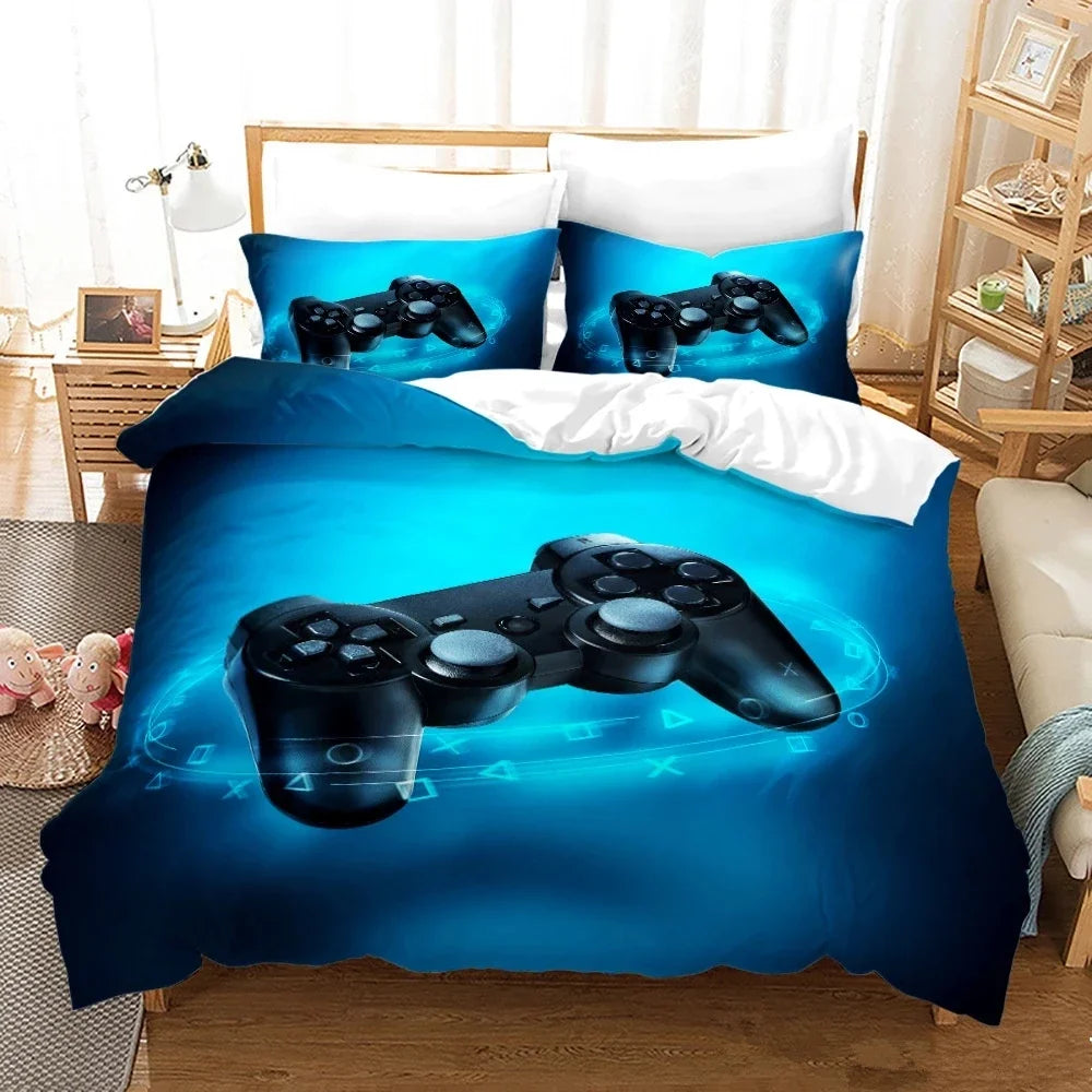 Gamepad Comforter Cover Gamer Bedding Set