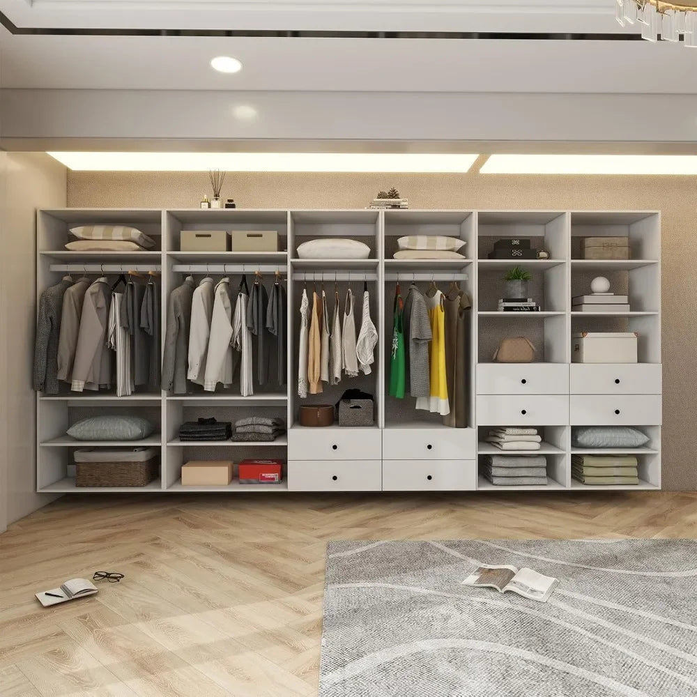 Modular Wooden Wardrobe Closet System