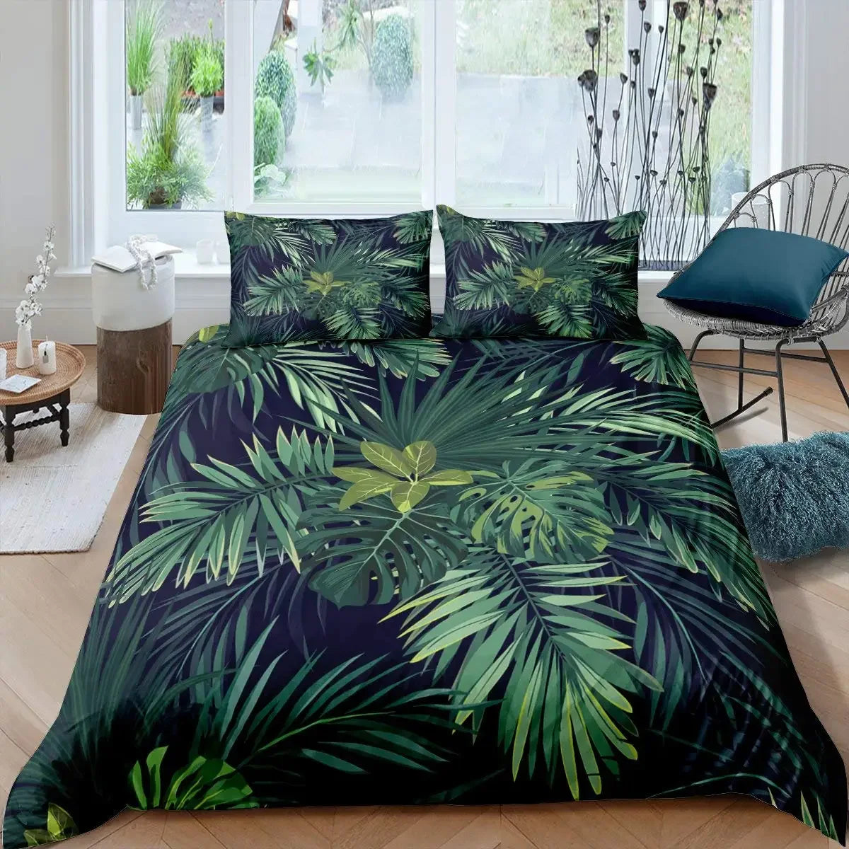 Palm Leaves Duvet Cover 2/3 Pieces