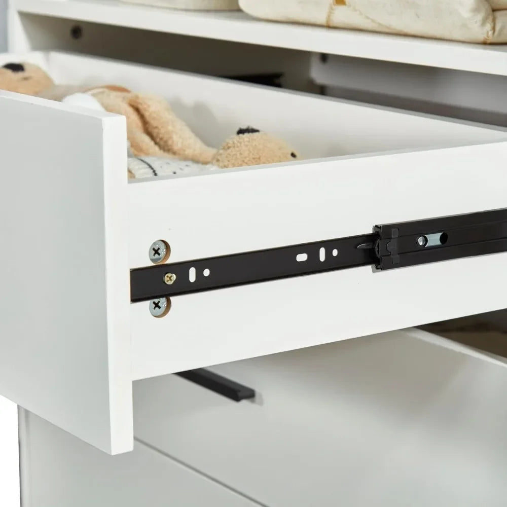 Portable Wood Closet System With 3 Drawers